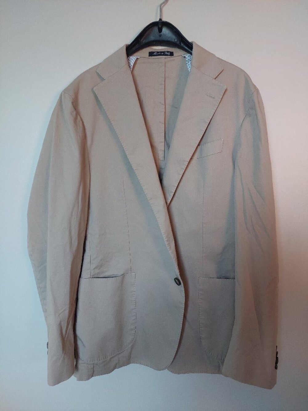 Piero Gabrieli Men's 44R Cotton Sport Coat Blazer Made-in-Italy